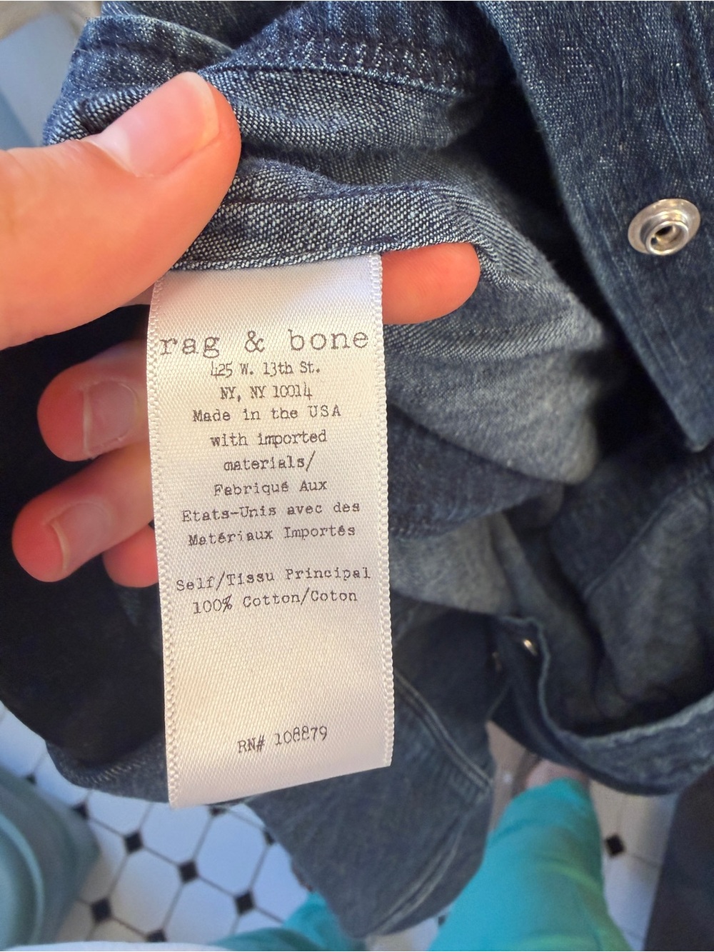 Rag & Bone Utility Denim Dress - Picture 10 of 11